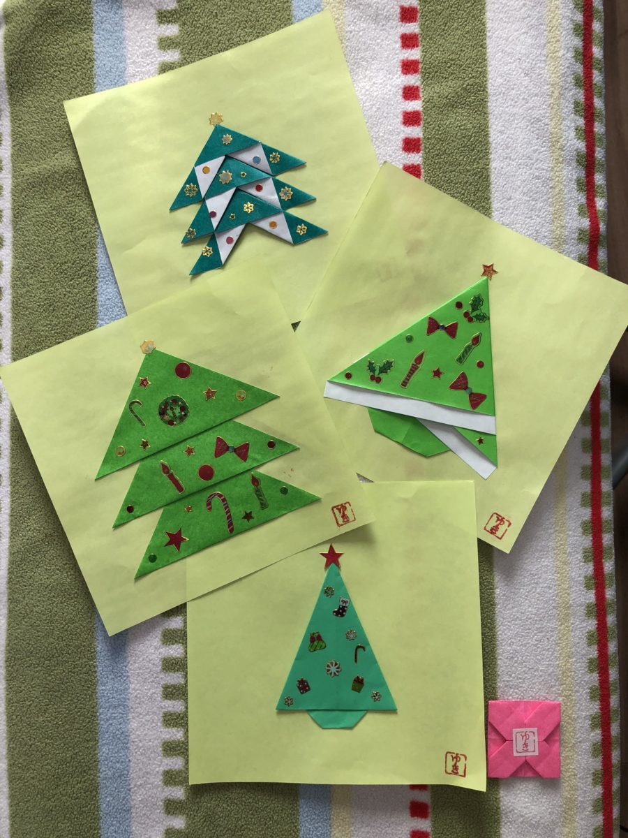 おりがみ 超 簡単 クリスマスツリー Easy Origami Christmas Tree Origami Yuki In カナダ