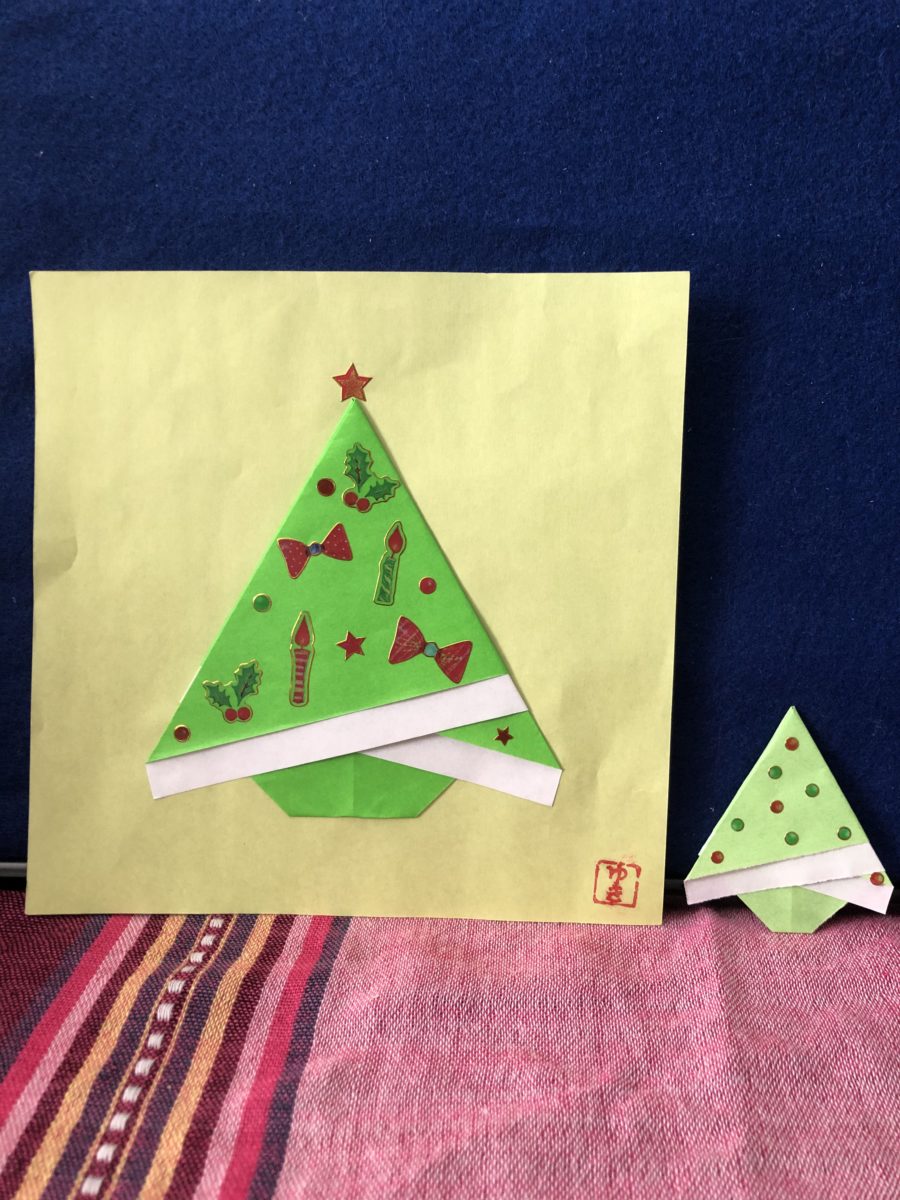 おりがみ 動画 超簡単クリスマスツリー Origami Christmas Tree3 Video Origami Yuki In カナダ