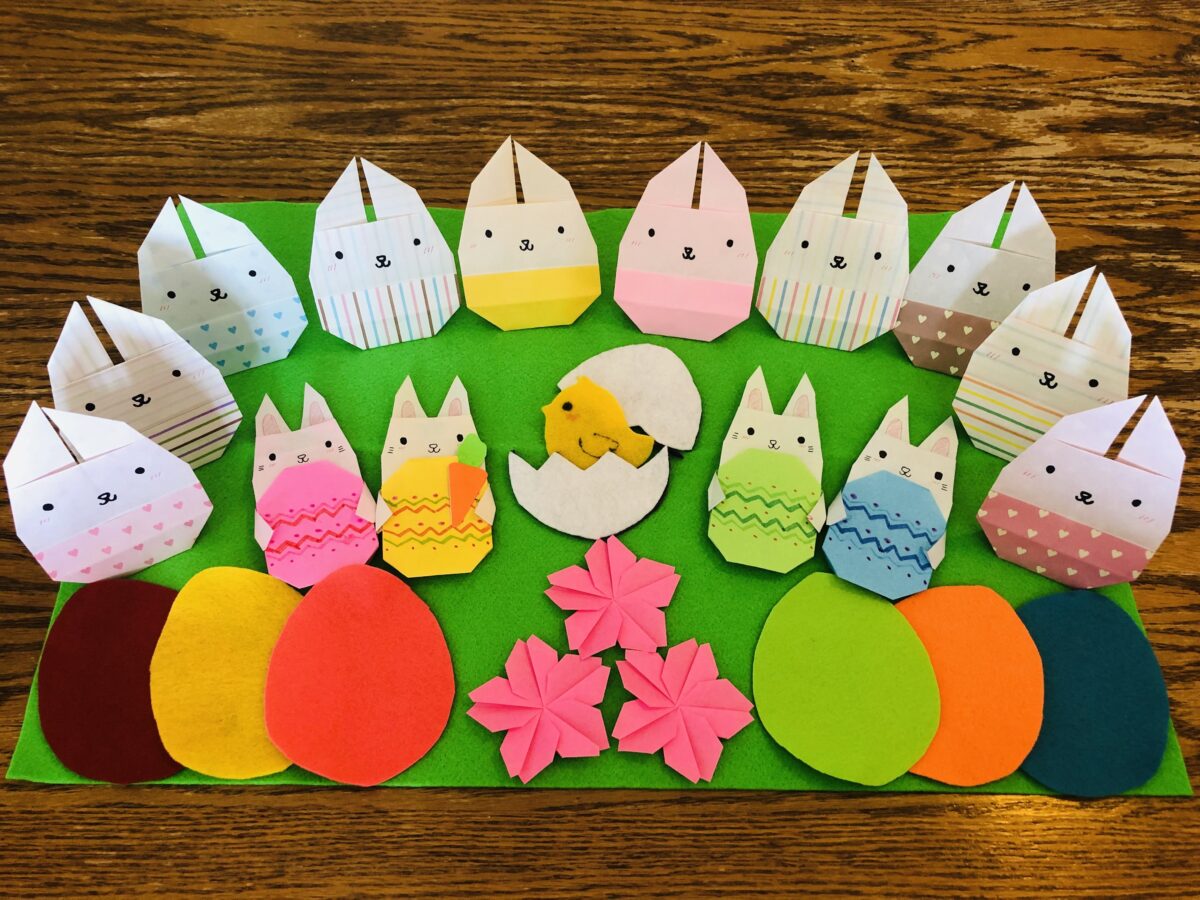 おりがみイースターバニー うさぎ Origami Easter Bunny Origami Yuki In カナダ